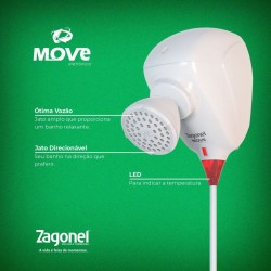 Ducha Move 7500W 220v Zagonel