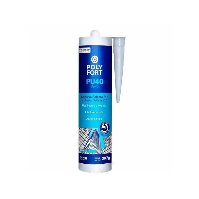 Adesivo PU40 Branco 387gr Polyfort Pulvitec