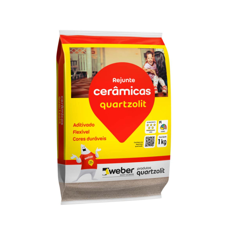 Rejunte Cerâmicas Cinza Artico Quartzolit 1 kg