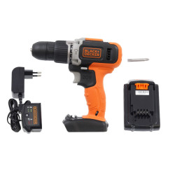 Parafusadeira e Furadeira com Bateria Removível 20V e Martelete Bivolt Black & Decker