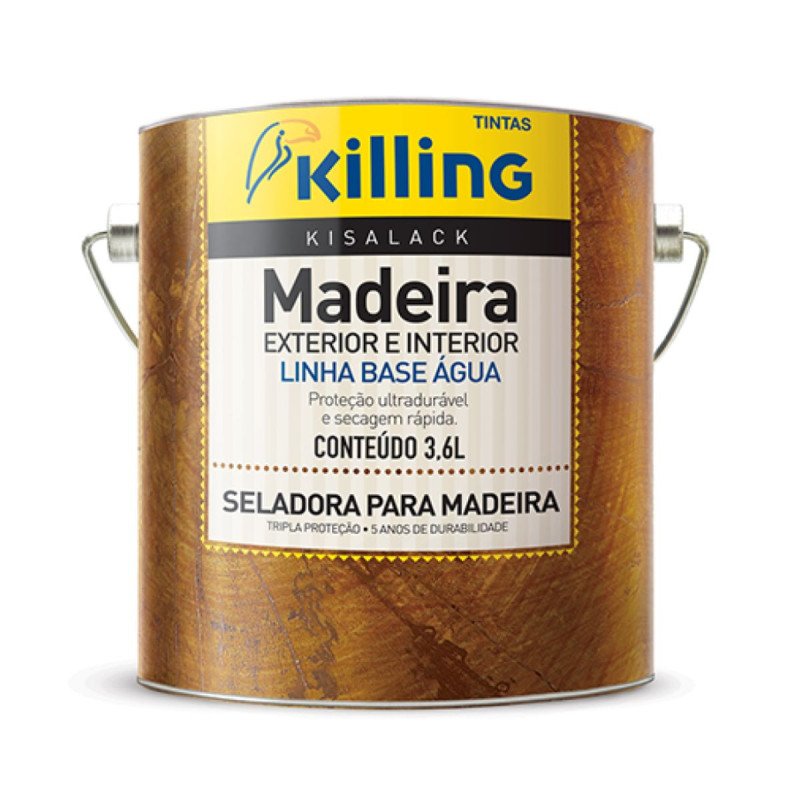 Killing Selador p/ Madeira Base de Água 3,6lt