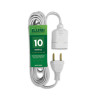 Extensão com Cordão Paralelo de 10 Metros 10A Branco Ilumi