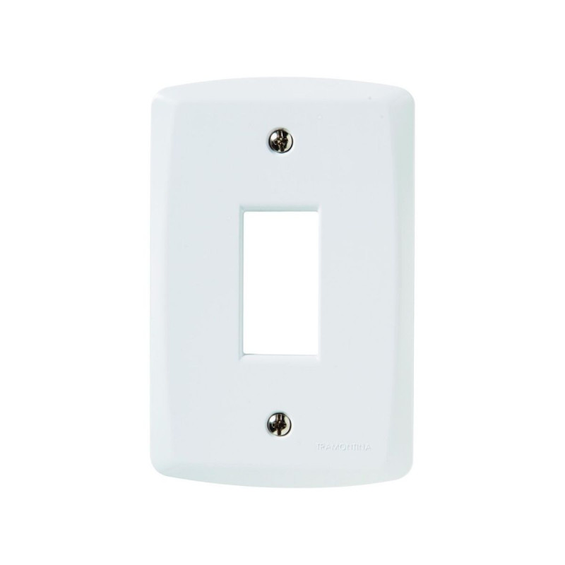 Placa 4X2 com 1 Posto Vertical LUX2 Branca Tramontina