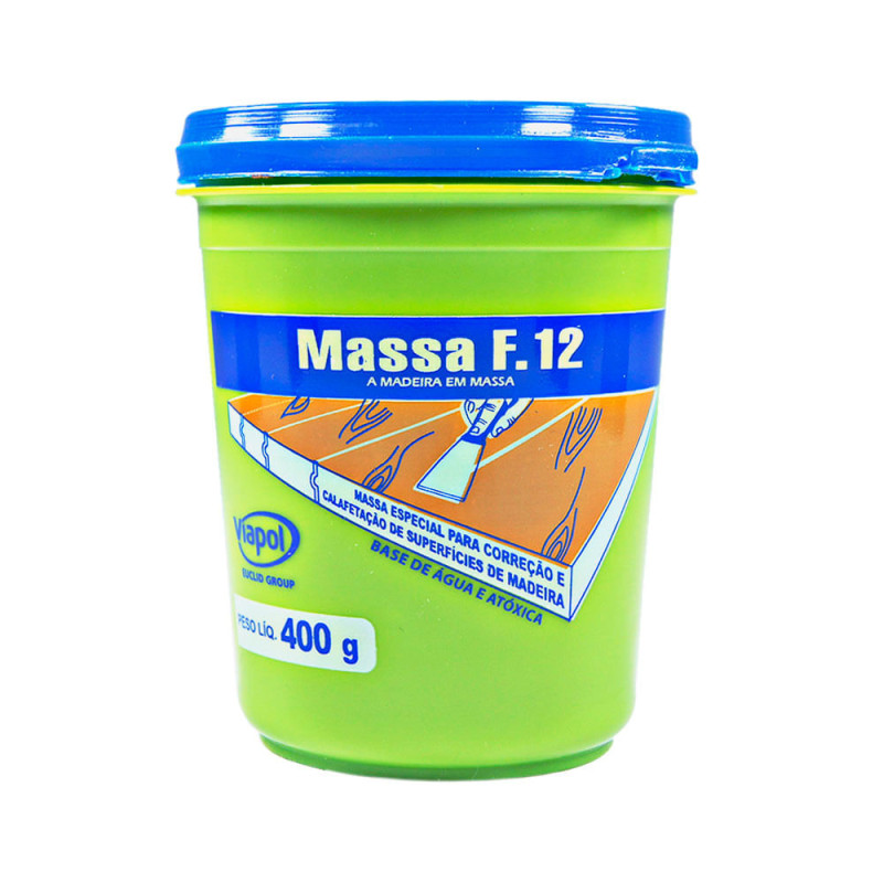 Massa para Madeira F12 400g Branca