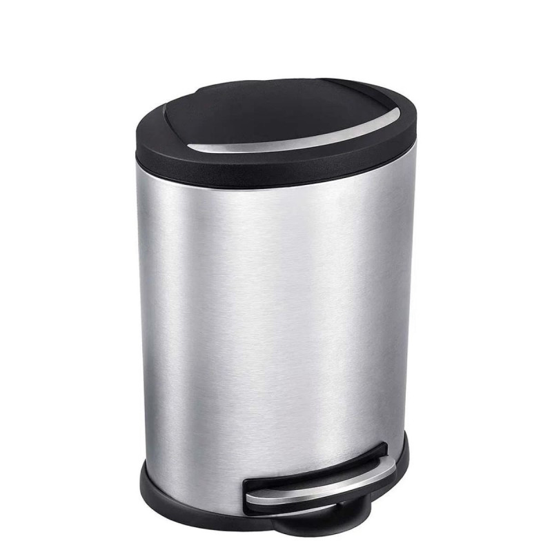 Lixeira de Inox 5 Litros com Pedal Linha Onix Mor