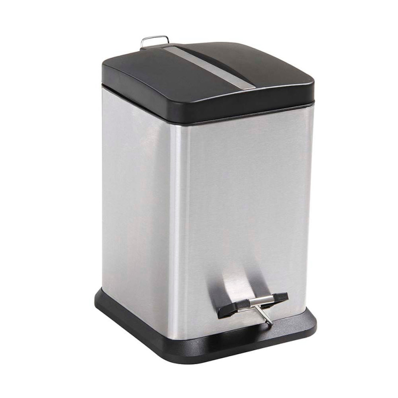 Lixeira de Aço Inox Quadrada 12 Litros Jaspe Mor Lixeira de Aço Inox Quadrada 12 Litros Jaspe Mor