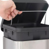 Lixeira de Aço Inox Quadrada 12 Litros Jaspe Mor