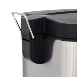 Lixeira de Aço Inox Quadrada 12 Litros Jaspe Mor