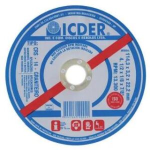 Disco Corte Ceramica Icder 4,5