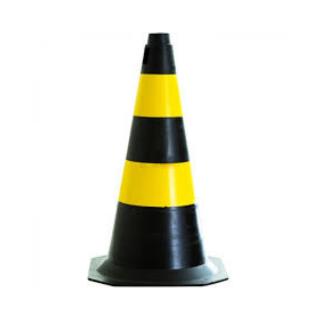 Cone Sinalizaçao PVC 75cm AM PR