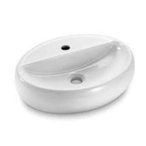 Cuba Apoio Oval com mesa 49 x 38 Branco ICA11 Icasa