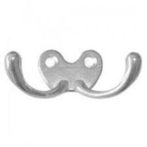 Cabide Duplo Cromado Horizontal Criativa