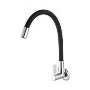 Torneira Cozinha de Parede 1165 C 36 Cromada/Preta