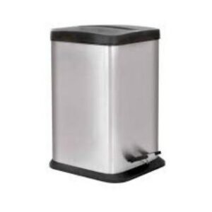 Lixeira de Aço Inox Quadrada 20 Litros Jaspe Mor