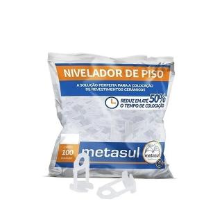 Nivelador de Piso 2mm Grande Metasul 50 Peças