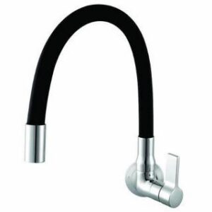 Torneira Cozinha de Parede 1187 C 36 Cromado/Preto
