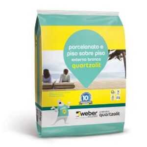 Argamassa Piso sobre Piso Ext. Branco 20kg Quartzolit