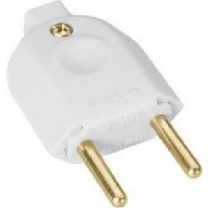 Plugue Macho 2P+T 10A/250V Branco Tramontina