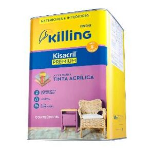 Killing Acrilico Acetinado Branco 18Lt