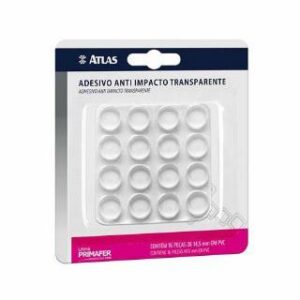 Adesivo Anti Impacto D15X3,5MM 16PC PVC Atlas