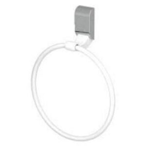 Toalheiro Argola Branco Sofisticato Durin
