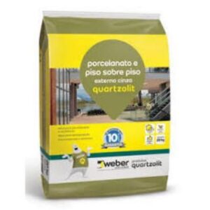 Argamassa Piso sobre Piso Externo Cinza 20kg Quartzolit