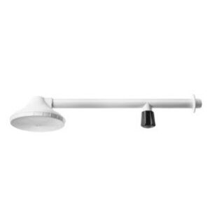 Chuveiro 5 com Braço e Registro 30cm Branco Herc