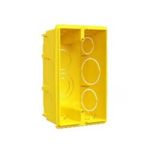 Caixa de Luz 4 x 2 PVC Amarela Krona