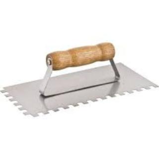 Desempenadeira de Aço Dentada 25cm com Cabo Fechad