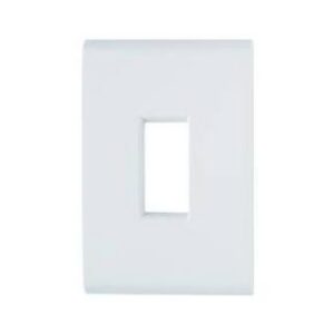 Placa 4X2 com 1 Posto Vertical LIZ Branca Tramonti