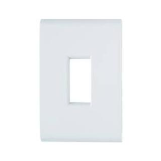 Placa 4X2 com 1 Posto Vertical LIZ Branca Tramonti