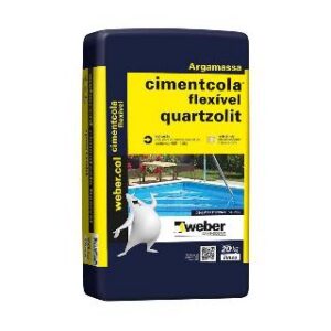 Argamassa AC3 Flexivel Cinza 20kg Quartzolit
