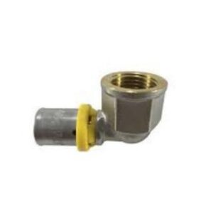 Cotovelo para Gás 16mm com Rosca Femea 1/2 - PEX -