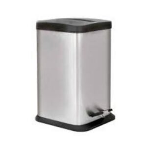 Lixeira de Aço Inox Quadrada 6 Litros Jaspe Mor