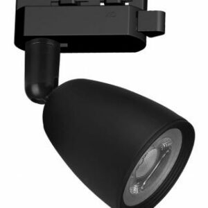 Spot Preto com Lâmpada Led Para Trilho 6W 3000K Luz Quente Taschibra