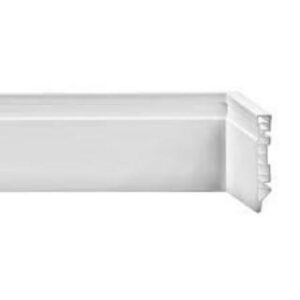 Rodape Frisado de PVC 10cm x 2,40m Branco - ROD 10