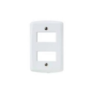 Placa 4X2 com 2 Postos Afastados LUX2 Branca Tramo