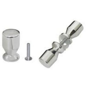 Puxador Box Duplo 5/8 Cromado - Criativa