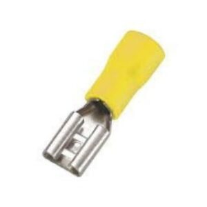 Terminal de Cobre Fêmea 4mm a 6mm Pré Isolado