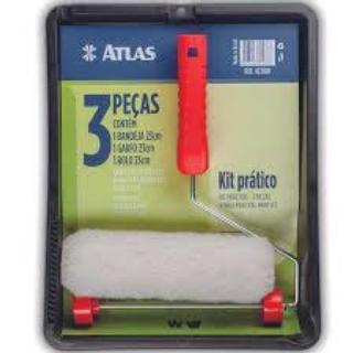Conjunto de Pintura Pratico Multiuso 3 peças Atlas