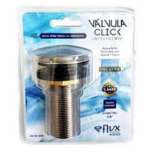 Valvula Click 7/8 Ceramica + Inox - Tampa Ceramica