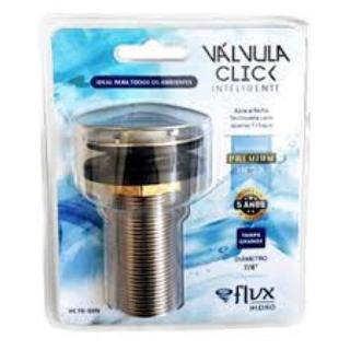 Valvula Click 7/8 Ceramica + Inox - Tampa Ceramica