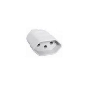 Plugue Femea 3 Pinos 2P + T Tomada 10A Branco Ilum
