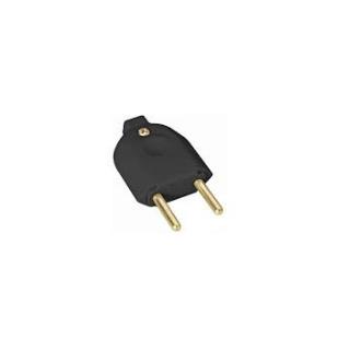Plugue Macho 2P 10A/250V Preto Tramontina