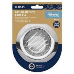 Grelha de Inox para Pia Premium 11,5cm Atlas