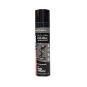 Tinta Spray Preto Brilhante 400ml Chemi Color