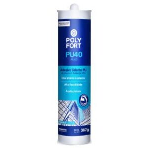 Adesivo PU40 Preto 387gr Polyfort Pulvitec