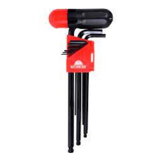 Jogo Chave Hexagonal 1,5 A 10,0mm 10 pecas - Worke