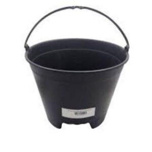 Balde Pedreiro de PVC Preto Nacional 12L