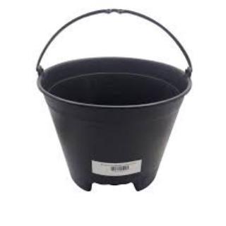 Balde Pedreiro de PVC Preto Nacional 12L